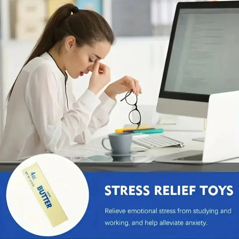 Giant Butter Squishy Toy | Super Slow Rebound Fidget for Stress Relief