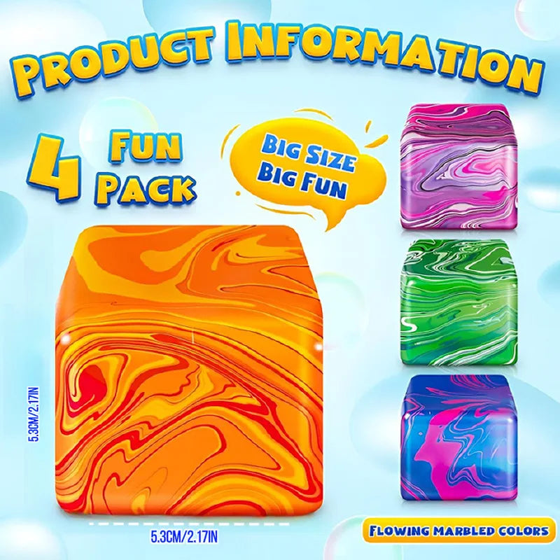 Needoh  Snowflake Ice Cube Malt Sugar Squishy | Blind Box Stress Relief Toy